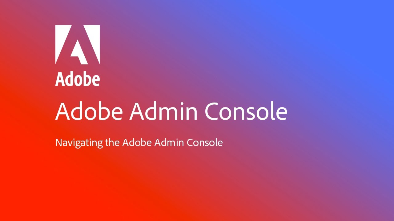Обложка Adobe Admin Console