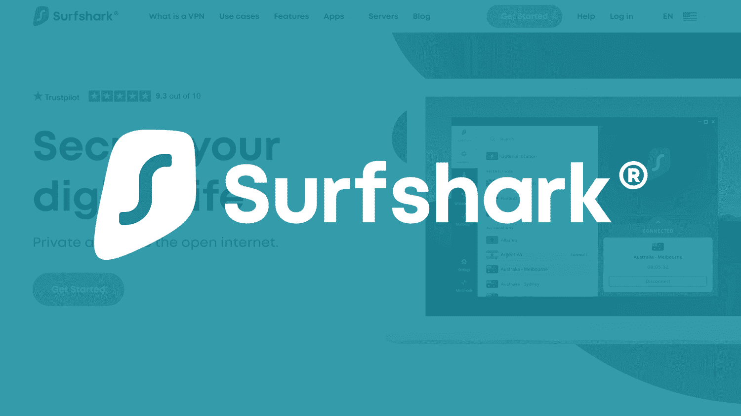 Скриншот SurfShark VPN